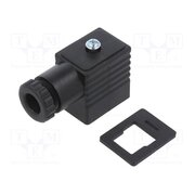 CEP/1 Plug for coil; PIN: 3; black; 0÷230V; IP65; A: 20.8mm; B: 28.5mm O6z1sUzIdo0QPMy2o0vAfmICyQjRc1P9S47UBwdVm_o