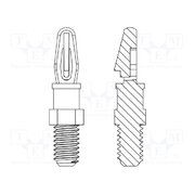 8G505V41156 PCB distance; polyamide 66; L: 3.2mm; screwed rod,snap fastener zBFn1fqwLfBHwxmcKuzgus4kjiFKh9EqPBywjLVD2nA