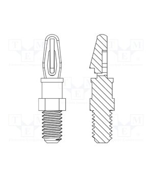 8G505V41156 PCB distance; polyamide 66; L: 3.2mm; screwed rod,snap fastener zBFn1fqwLfBHwxmcKuzgus4kjiFKh9EqPBywjLVD2nA