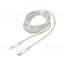 CATLGD-A02 Cable; USB 2.0; Apple Lightning plug,USB C plug; 2m; white; 20W gzIJUODGfQu2X3RUuOChhs2UNqqZR8PBYdKMhK0hKvY