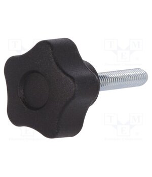 VCT.25 P-M5X25-C9 Knob; Ø: 25mm; Ext.thread: M5; 25mm; H: 19mm; technopolymer PA Wra2i9aDdwZqZS6XiX9QnJJ6Q5shV2uiIA0FN6pOwsc