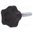 VCT.25 P-M5X25-C9 Knob; Ø: 25mm; Ext.thread: M5; 25mm; H: 19mm; technopolymer PA Wra2i9aDdwZqZS6XiX9QnJJ6Q5shV2uiIA0FN6pOwsc