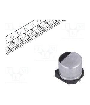 EEEFT1E101AP Capacitor: electrolytic; low ESR; SMD; 100uF; 25VDC; Ø6.3x5.8mm xnP5f_p7THL-CgG7OkE6JTpxyZ9wIasUXdfW0BZXgwM