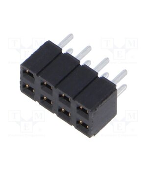 SLW-104-01-F-D Connector: pin strips; socket; female; PIN: 8; vertical; THT; 2.54mm 2vZUIeboGjBD8SEThE8NCaeJMnUkwtGTsCa9kSSy7TY