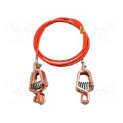 AI-000500-60 Ground/earth cable; both sides,aligator clip; Len: 1.5m; orange Qtx3cNi0Rxhl8PI26y5lgWme3dROutTfNdR2UBnciZE