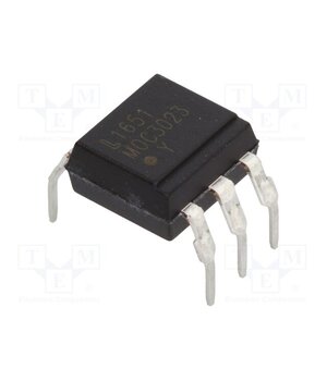MOC3023M Optotriac; 5kV; Uout: 400V; without zero voltage crossing driver 5juIIAnP7SlKAisnfk7p2YxKP31c6q58sHSrhxsR5aE
