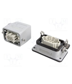 1802730000 Connector: HDC; male + female; HE; PIN: 6; 24A; 500V; 6+PE; size 3 nBUdoHoxRDLYuNVaghgsbv-1Sh7JS1kA0tHbMtKj7Ow