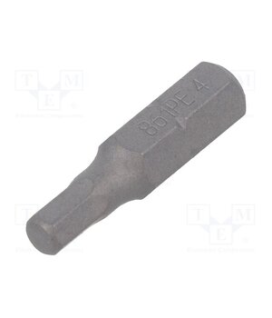 861PE/4 Screwdriver bit; hex key; HEX 4mm; 1/4"; Overall len: 25mm OYetrA3IN4CBuTx9IynKA9QJvw17-nBvY6nfrGnU1m8
