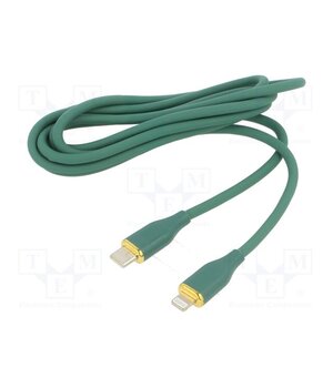CC-USB2S-CM8PM-1.5M-G Cable; USB 2.0; Apple Lightning plug,USB C plug; 1.5m; green OKUZEezsPl9291BGSdZ6e-oVPx7eZVncdSaGcrBdHW0