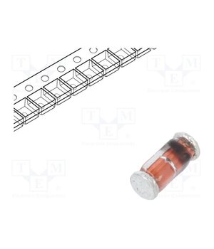 LS4148-GS08 Diode: switching; SMD; 100V; 0.15A; 8ns; QuadroMELF,SOD80; Ifsm: 2A LpdGDrlrKghLPGIMLzbiYZAuovDbZGa3PuGxFF75zk4
