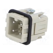 CKM 03 Connector: HDC; contact insert; male; CK; PIN: 4; 10A; 400V; 3+PE bMEa5y2Wglh2bBl0pJdd30xTww5CFi6n7LgfM-ol4ic