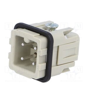 CKM 03 Connector: HDC; contact insert; male; CK; PIN: 4; 10A; 400V; 3+PE bMEa5y2Wglh2bBl0pJdd30xTww5CFi6n7LgfM-ol4ic