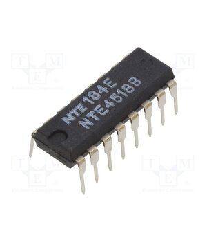 NTE4518B IC: digital; BCD,up counter; Ch: 2; CMOS; THT; DIP16; 3÷18VDC; 600uA 3hlxKXmQ6Pgmz8uzxhvGBxuk-6eFjUfe6hEKeHfiI78