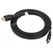 61280 Cable; HDMI plug,both sides; PVC; HDCP 2.2,HDMI 2.0; 3m; black DKfrD3_CEPxw0hz1GSP3w_lAPcsLCHYOZKuImo37P5g
