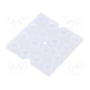C15430_STRADELLA-16-HB-S LED lens; square; plexiglass PMMA; transparent; 25°; H: 7.5mm eoKowvcLsC3WYsRuKYpyp0xXR56cUnvqFCGEFnU6wOM