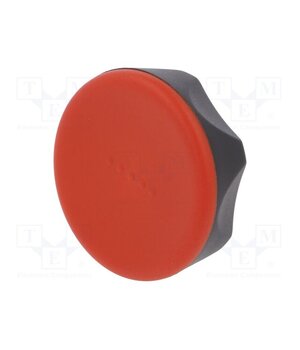 221206-C6 Knob; Ø: 45mm; H: 26mm; technopolymer PA; Ømount.hole: 8mm; Cap: red Kg5_waducWuuCfgOdhMYrRgb6ak6U5U5YcQC8b4Qg4w