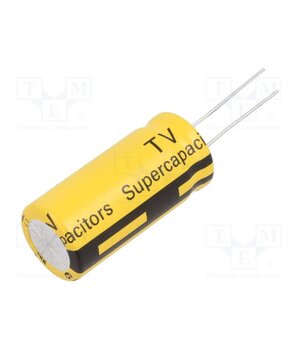 TV1840-3R0606-R Supercapacitor; THT; 60F; 3VDC; -10÷30%; Body dim: Ø18.5x42mm; 13mΩ AL316dYfZ1AUntRJ47TflMG2777bCc5M6SNW43Ed7V8