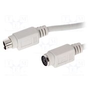 C-PS2WG/5 Cable; PS/2 socket,PS/2 plug; 5m; grey; connection 1: 1 GSGJTcOMk_esGS2zcHJ5uvejfO8d_bTK-GM32qe-AnM