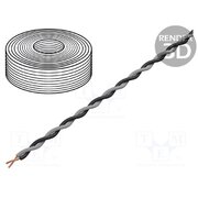 TSK1130 BLACK GREY Wire: assembly; 2x0.25mm2; stranded; Ext.dimensions: 2x1.4mm; 100m 5uAQf15ZDmhl8Rd3G5Hhf5xUbWlz9-0ONNagq8-31Ug