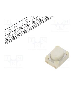 TL3365AF180QG Microswitch TACT; SPST; Pos: 2; 0.05A/12VDC; SMD; none; 1.77N; brown BRLb9a_IxaGDjwKQmH_ebx04oUncQUw1ZL5GoSbYp5g