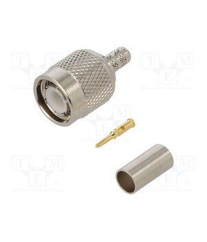 122108 Connector: TNC; plug; male; straight; 50Ω; crimped; for cable; PTFE hcHj0OsZOZZwENRkf1Ueplg8MqSmfBw4tOwwBMSWMkw