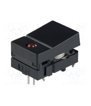 B3J-2100 Switch: keypad; Pos: 2; SPST-NO; 0.05A/24VDC; black; LED; red; THT a3psmSWCmYX7obQARrUalWOySyL5etG7QJoPwrAK4TE