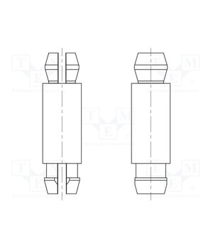 8G804V40455 PCB distance; polyamide 66; L: 38.1mm; latch/latch; natural; 8G804 JGt7ck26i7plUWnLhw4mYPey79xspllqfiWIXFtqoZQ