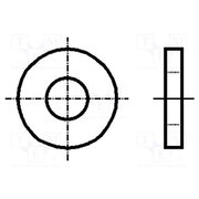 3062093 Washer; round; M3; D=9mm; h=1mm; A2 stainless steel; DIN 7349 lHEBKS9gcb1gwUbeHTWZxtbFRdXOHjf5t-AdIOO9Cbw