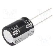 EEUEE2G220S Capacitor: electrolytic; THT; 22uF; 400VDC; Ø16x20mm; Pitch: 7.5mm zudBwuL2t-SO016-Gy2zKmNV_QbYur96CdqRgJHq3Oo