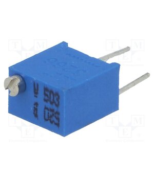 T67W-50K Potentiometer: mounting; multiturn; 50kΩ; 250mW; ±10%; linear; THT _8e-4MXCcbQZgU-ZTt91Pd_b_o9FkKWPyRup6SPYl8Y
