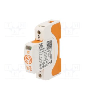 V20-1-280 Surge arrester; Type 2; Poles: 1; 20kA; 280VAC; -40÷80°C; IP20 FA82pqkhjEhclLwTaJUs7a3kLjbclj9OYD0Xf90DeEg