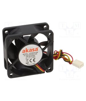 AK-6025MS Fan: DC; axial; 12VDC; 60x60x25mm; 21.79dBA; EBR; 3000rpm; 2.57mmH2O dG-vfFxVLbd04mYayo5poYvew_oB5-cZD0TMGAsAb1U
