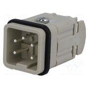 C14610A0040024 Connector: HDC; contact insert; male; 10A; 400V; PIN: 5; 4+PE fCsYxCHD7oB6aEDVKq1yk7ouiCHck3HcFG0teolNeR8