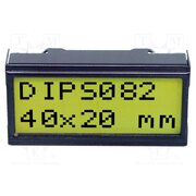 EA DIPS082-HNLED Display: LCD; alphanumeric; STN Positive; 8x2; 40x20mm; LED; PIN: 14 DOFcxL5TkbX6KX7SGo5pRspMukfHLw3HDYu__Io3k_0
