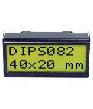 EA DIPS082-HNLED Display: LCD; alphanumeric; STN Positive; 8x2; 40x20mm; LED; PIN: 14 DOFcxL5TkbX6KX7SGo5pRspMukfHLw3HDYu__Io3k_0