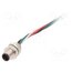 PXMBNI05FPM04AFL001 Connector: M5; socket; male; cables; PIN: 4; IP67; 60V; 100mm; 1A k-j5vuma43xSkzcghUU-AidLhAjtYu-92O52L_53fhg