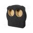 FBBMW25 Car loudspeaker enclosure; MDF; black melange; 2x250m; BMW; 18l A8FAE4bHDBqptegFahEaySlQmSx_PphZdHTX9LN8GS4