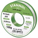 LYDMETALIS 0.5mm 100gr. Sn99.3Cu0.7 , bešvinis STANNOL Kristall 600