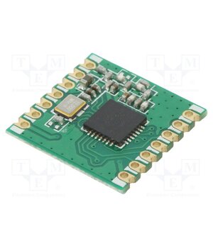RFM69CW-433S2 Module: RF; FM transceiver; FSK; 433.92MHz; SPI; -120dBm; 13dBm; SMD 5hqz_tu5R6EU38GYKMrVhBVbdwwQePZCAYokI84A8tk