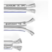 LOUDSPEAKER CABLE  2x2.5mm² silver,  OEHLBACH Silverline 25