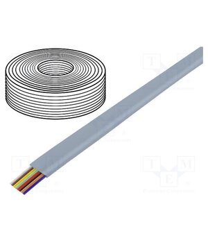 TEL-0081-100/SV Wire: telecommunication cable; 8x28AWG; stranded; silver; 100m ghdBgvGePOCHVuExPK17y03Jp1mDweEkE1xKZhu_Q2U