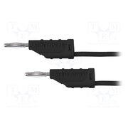 MFK 11 / 0.5 / 25 / SW Test lead; 70VDC; 33VAC; 10A; banana plug 2mm,both sides; black YZB2iC2CHF1kj7y2eCqwP6gLt6xv_7CQQfBVLeb_Gmc