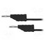 MFK 11 / 0.5 / 25 / SW Test lead; 70VDC; 33VAC; 10A; banana plug 2mm,both sides; black YZB2iC2CHF1kj7y2eCqwP6gLt6xv_7CQQfBVLeb_Gmc