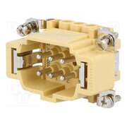 JNEM 06 Connector: HDC; male; JEI; PIN: 6; 16A; 500V; 6+PE; size 44.27; tinned ZtRsv7kD2Ps0PiGs46uGaV7QMEfvHux1xKbvyR__sp0
