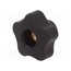 VCT.40 FP-M10 Knob; Ø: 40mm; Int.thread: M10; 18mm; H: 27mm; technopolymer PP 3KAfNnw6gPlqXvF83W3u5bPwFWg0MA7TiXnCabf5CbU