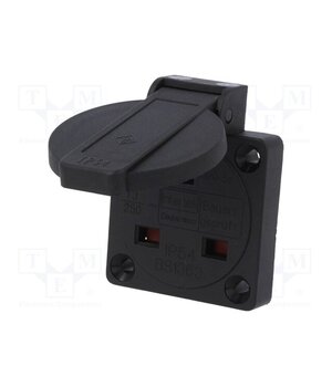 1020-5S Connector: AC supply; socket; 2P+PE; 250VAC; 13A; black; PIN: 3; IP54 KEpUw6VGx9bSysl3md773i373K8x_IpZQ0v2aG6fyII