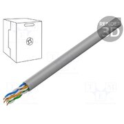 1583ENH.00305 Wire; U/UTP; 4x2x24AWG; 5e; wire; Cu; Insulation: LSZH; grey; 305m Yoq8wkxEJJOxNzpMXJpykbL2piNccitshCcgoQg7pNo