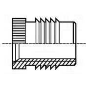B8/BN1936 Threaded insert; brass; M8; BN 1936; L: 12.7mm; for plastic lOahY2avsLDVqQ5SVL6fkuzAtwnxCSohAgXK49UOQvY