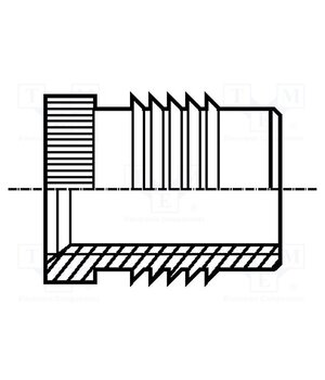 B8/BN1936 Threaded insert; brass; M8; BN 1936; L: 12.7mm; for plastic lOahY2avsLDVqQ5SVL6fkuzAtwnxCSohAgXK49UOQvY