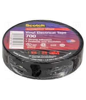 80611437072 Tape: electrical insulating; W: 19mm; L: 20m; Thk: 0.177mm; black t_zcS_qQx1neizYGQSl2MtdkgquSWx5-qRdgboyc368